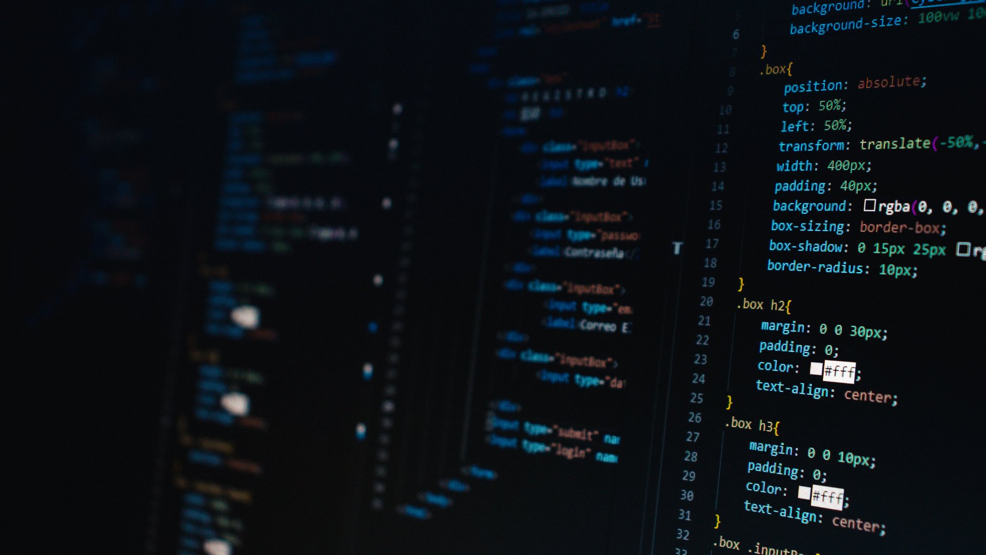 Écran de code, symbole du soin technique apporté à chaque projet KAYA COMPUTING
